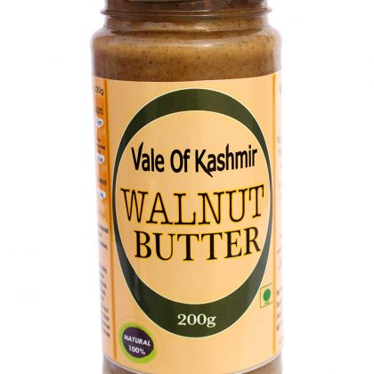 Vale Of Kashmir Walnut Butter 220 Gram | Natural Pure Walnut Butter | Made of Kashmiri Walnuts (Plain)