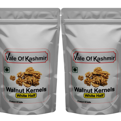 Vale Of Kashmir Walnut Kernels White Half 1 kg | Kashmiri Walnut Giri | Walnuts for Healthy Life