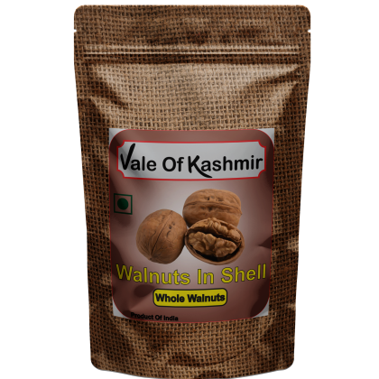 Vale Of Kashmir Kashmiri Walnuts Inshell 1 kg | Whole Walnuts New Crop | Akhrot Sabut | Akha Akhrout