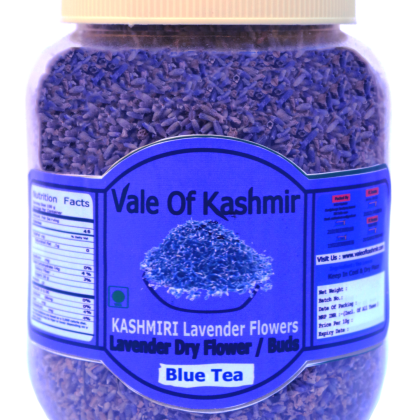 Vale Of Kashmir Lavender Dry Flowers 50 Gram For Tea Stress Relief,Blue Tea Natural Fresh, No Added Preservatives