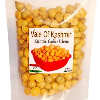 Vale Of Kashmir Kashmiri Lehsun / Garlic, Snow Mountain Garlic / Lahsun | Himalayan Garlic Lasson 100 Gram | Best For Health