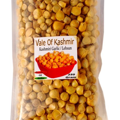 Vale Of Kashmir Kashmiri Lehsun (Gralic) 250g, Himalayan Single Clove Garlic, Snow Mountain Garlic