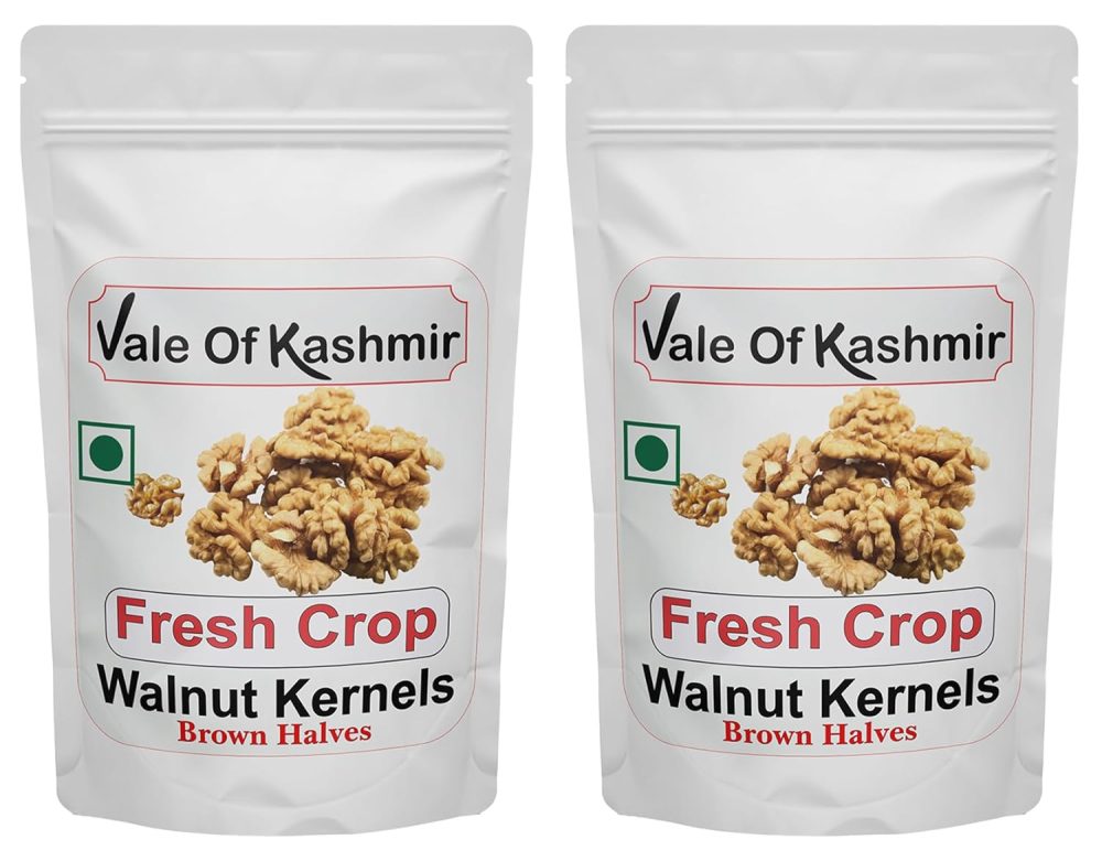 Vale Of Kashmir Fresh Crop Walnut Kernels 1 Kg, Kashmiri Akhrot Giri Magaz, Organic Walnuts Without Shell