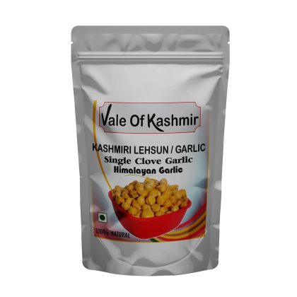 Vale Of Kashmir Kashmiri Lehsun (Gralic) 250 grams, Himalayan Single Clove Garlic, Snow Mountain Garlic