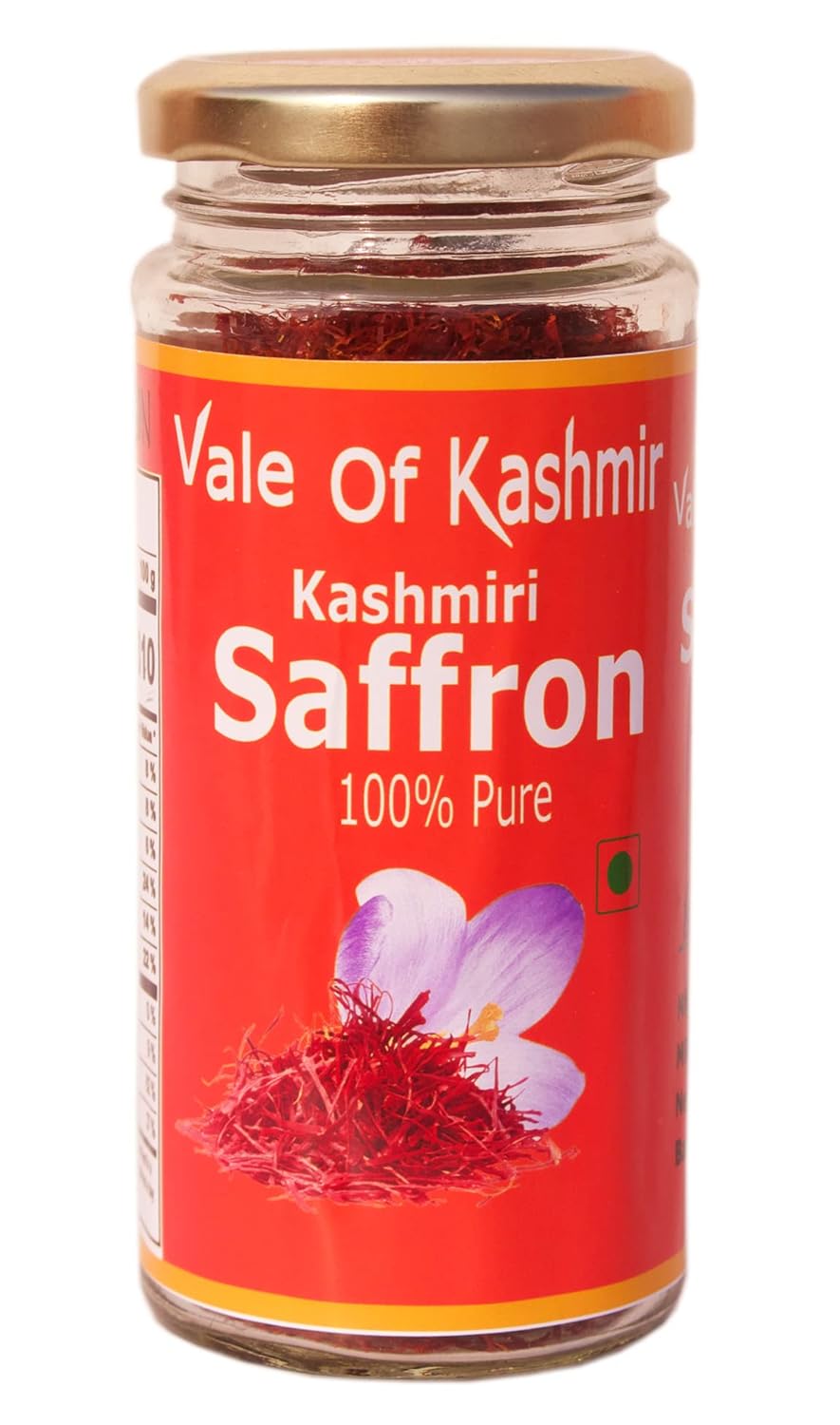 Vale Of Kashmir Kashmiri Kesar Saffron Pure 100% 3gm